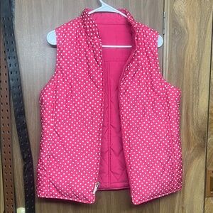 Chic Pink Polka Dot Vest